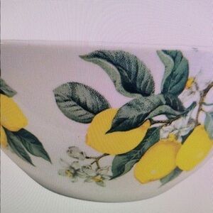 Lemon Patterned Ceramic Bowl